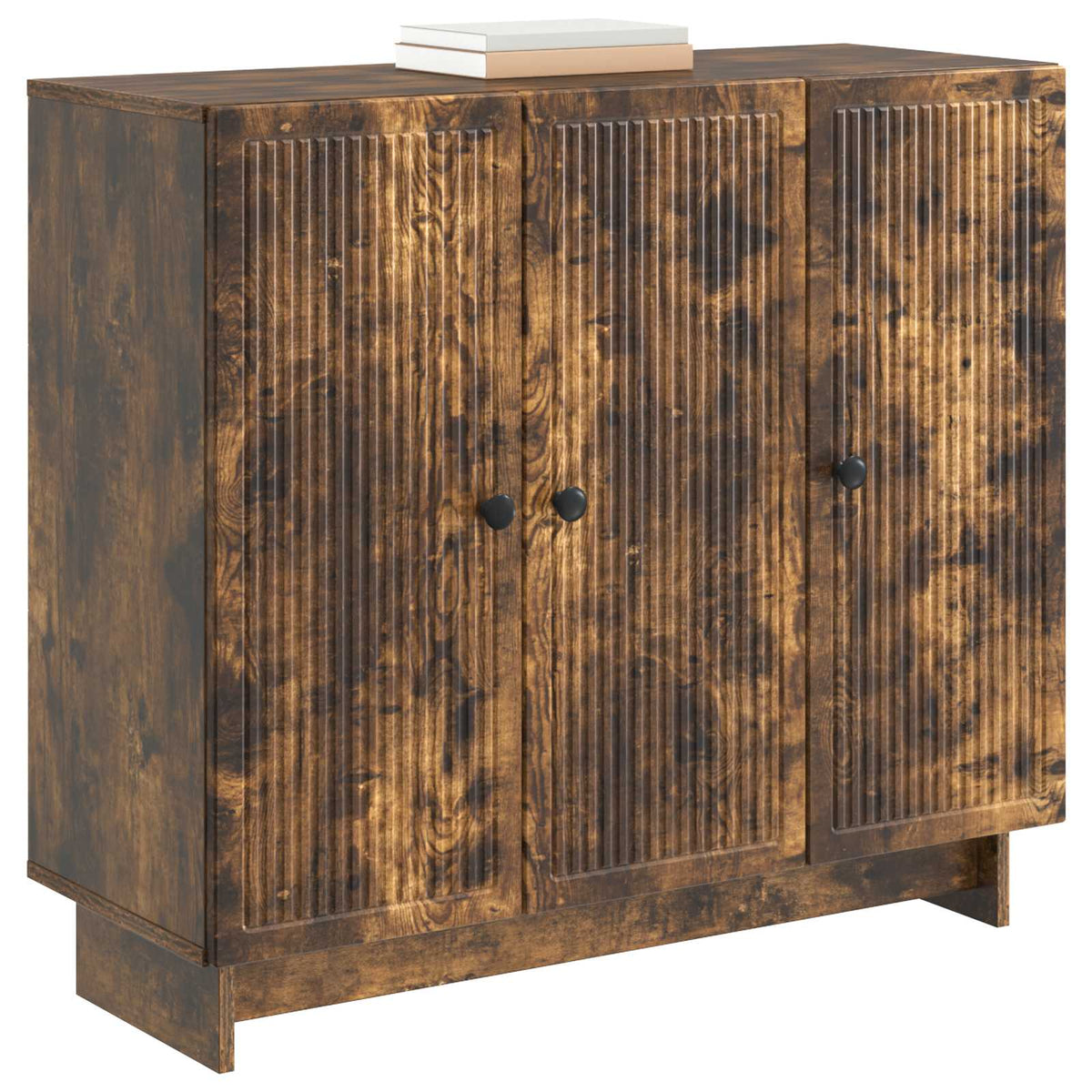 Vidaxl dressoir gerookt eiken 89 x 34,5 x 80 cm bewerkt hout
