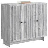 Vidaxl dressoir grijs sonoma 89 x 34,5 x 80 cm bewerkt hout