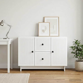 Vidaxl dressoir wit 89 x 34,5 x 60 cm bewerkt hout