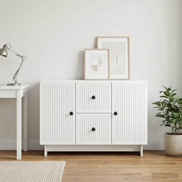 Vidaxl dressoir wit 89 x 34,5 x 60 cm bewerkt hout