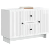 Vidaxl dressoir met lade hoogglans wit 89 x 34,5 x 60 cm bewerkt hout