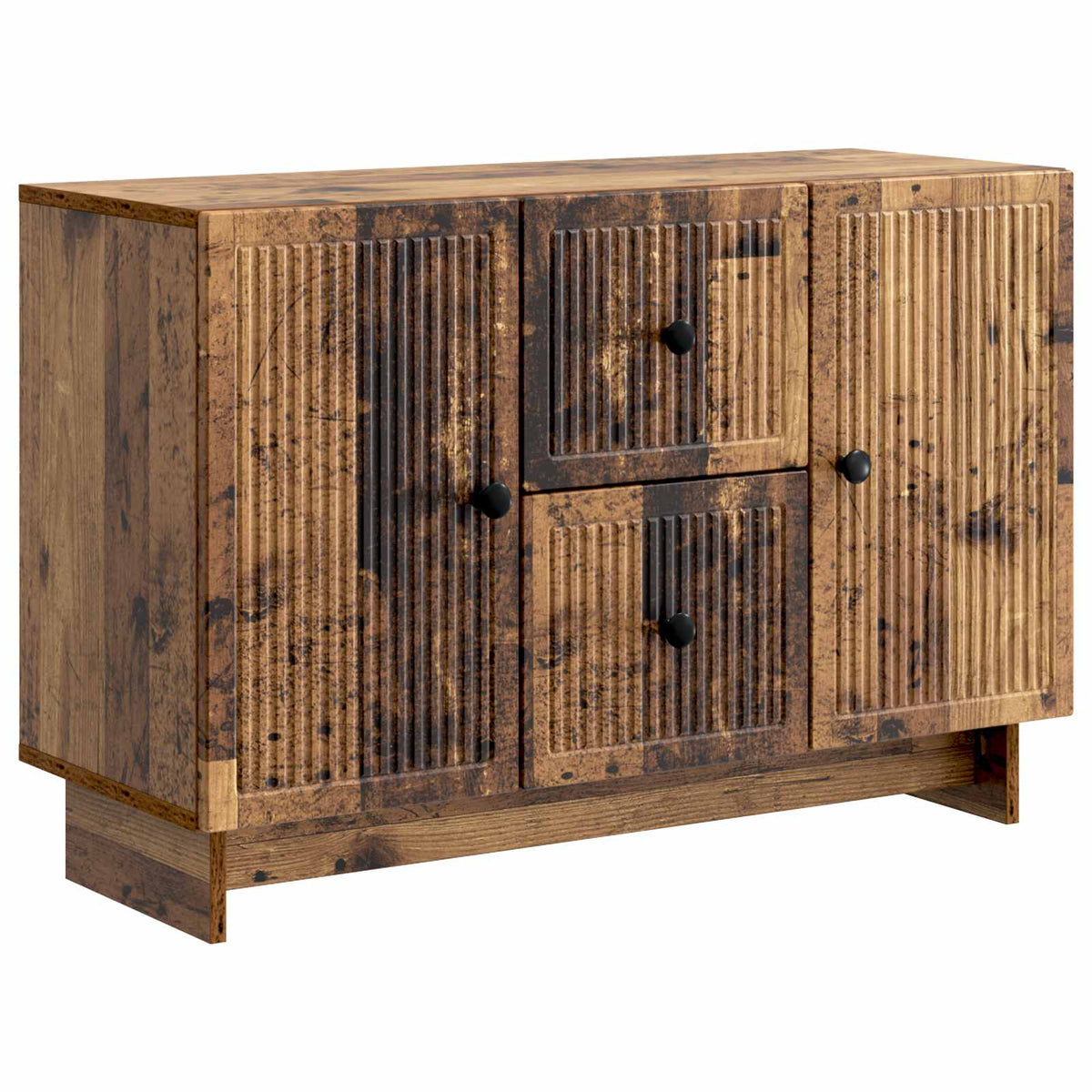 Vidaxl dressoir met lade oud hout 89 x 34,5 x 60 cm bewerkt hout