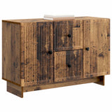 Vidaxl dressoir met lade oud hout 89 x 34,5 x 60 cm bewerkt hout