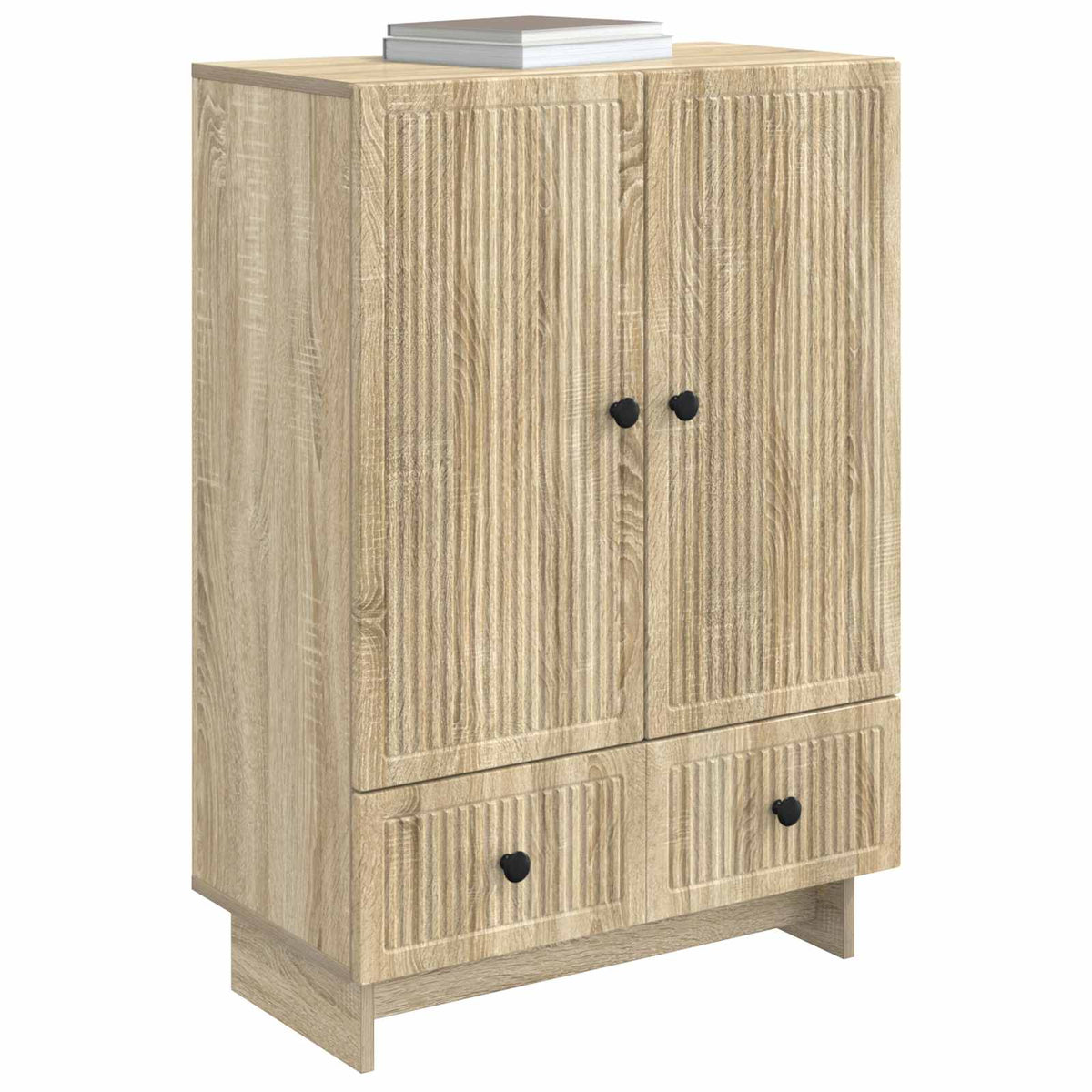 Vidaxl dressoir sonoma eiken 66 x 34,5 x 95 cm bewerkt hout