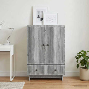 Vidaxl dressoir grijze sonoma 66 x 34,5 x 95 cm geconstrueerd hout
