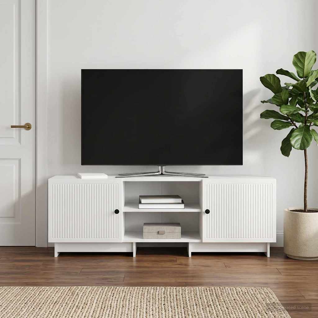 Vidaxl tv-kast 150 x 31 x 50 cm hoogglans wit geconstrueerd hout