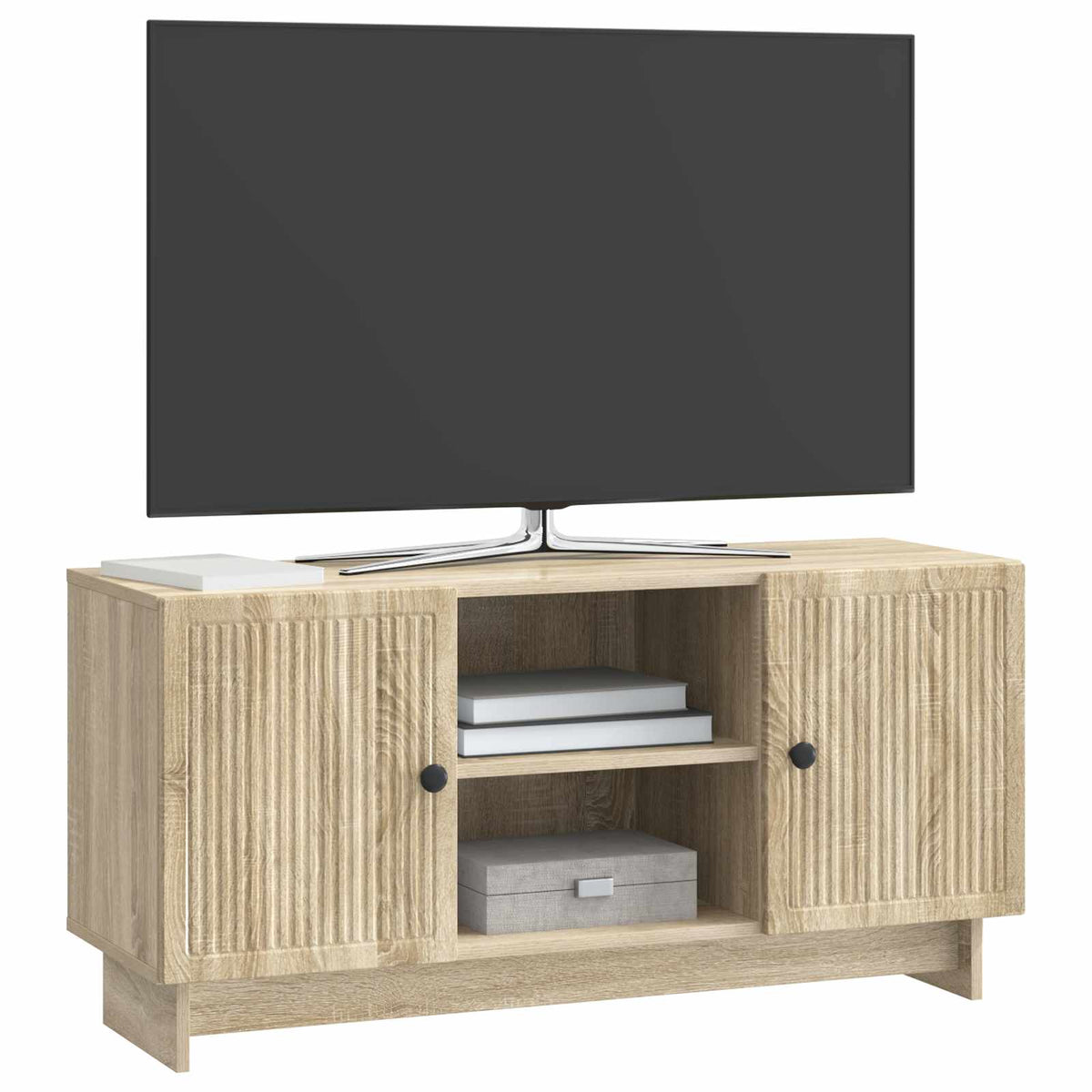 Vidaxl tv-kast 102 x 34,5 x 50 cm sonoma eiken bewerkt hout