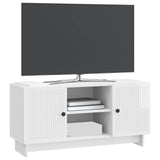 Vidaxl tv-kast 102 x 34,5 x 50 cm hoogglans wit bewerkt hout