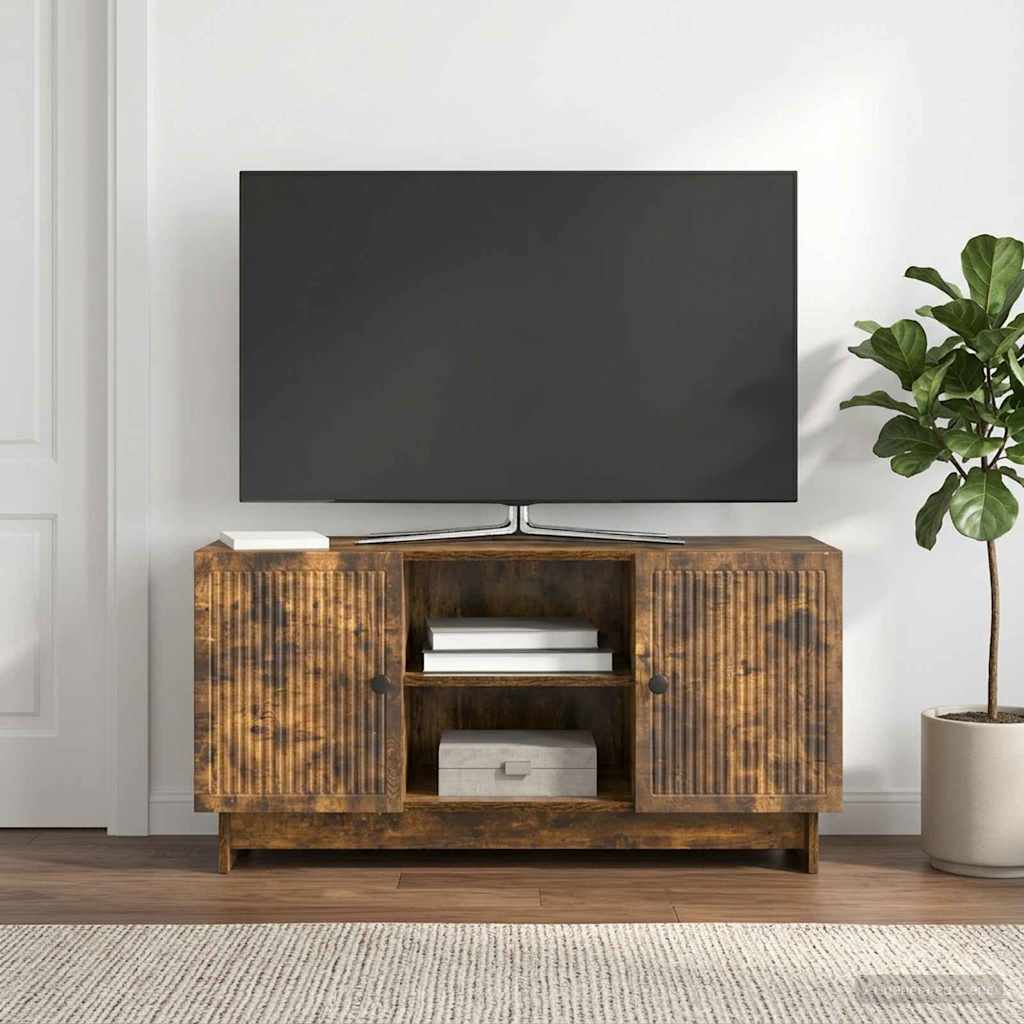 Vidaxl tv-kast 102 x 34,5 x 50 cm gerookt eiken bewerkt hout