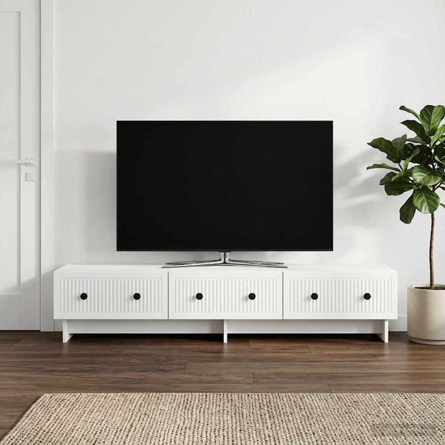 Vidaxl tv-kast met lade wit 147 x 34,5 x 30 cm bewerkt hout