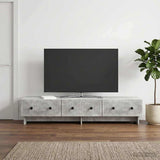 Vidaxl tv-kast 147 x 34,5 x 30 cm betongrijs bewerkt hout