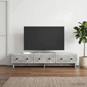 Vidaxl tv-kast 147 x 34,5 x 30 cm betongrijs bewerkt hout