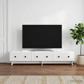 Vidaxl tv-kast 147 x 34,5 x 30 cm hoogglans wit bewerkt hout