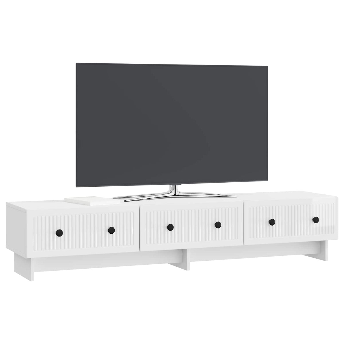 Vidaxl tv-kast 147 x 34,5 x 30 cm hoogglans wit bewerkt hout