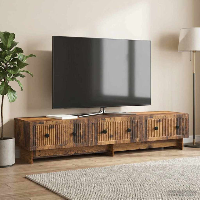 Vidaxl tv-kast 147 x 34,5 x 30 cm oud hout bewerkt hout