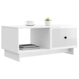 Vidaxl salontafel hoogglans wit 90 x 50 x 40 cm bewerkt hout