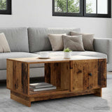 Vidaxl salontafel oud hout 90 x 50 x 40 cm bewerkt hout