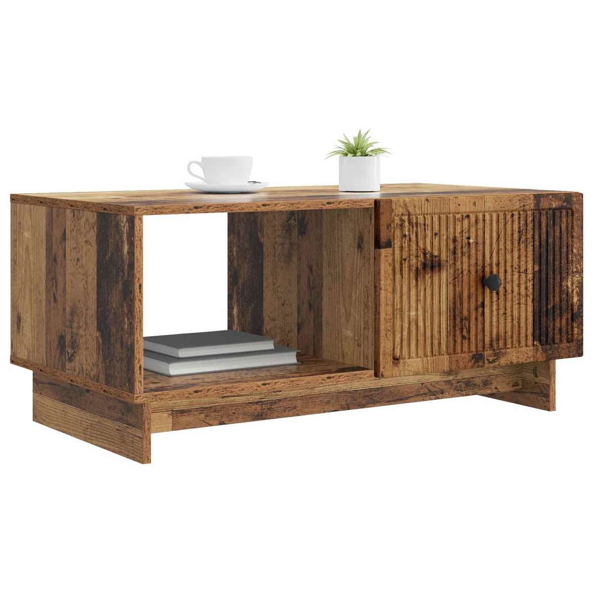 Vidaxl salontafel oud hout 90 x 50 x 40 cm bewerkt hout