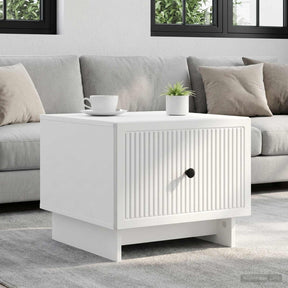 Vidaxl salontafel met lade wit 49 x 50 x 40 cm bewerkt hout