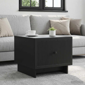 Vidaxl salontafel zwart 49 x 50 x 40 cm bewerkt hout