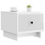 Vidaxl salontafel hoogglans wit 49 x 50 x 40 cm bewerkt hout