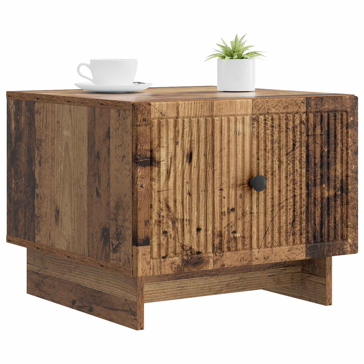 Vidaxl salontafel oud hout 49 x 50 x 40 cm bewerkt hout