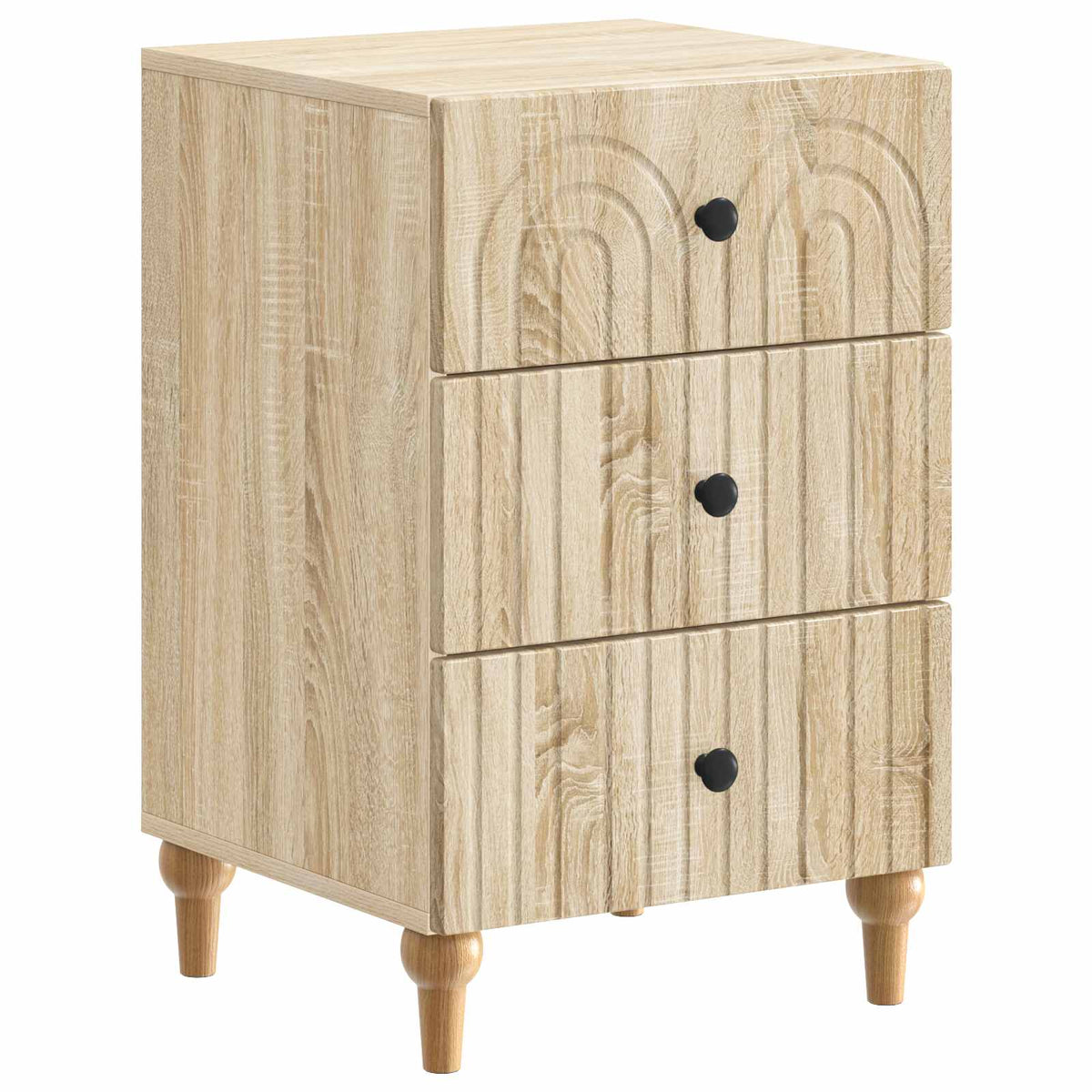 Vidaxl nachtkastje sonoma eiken 43x 41 x 66,5 cm bewerkt hout