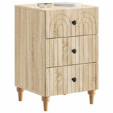 Vidaxl nachtkastje sonoma eiken 43x 41 x 66,5 cm bewerkt hout