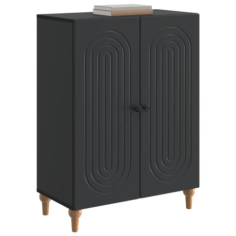 Vidaxl dressoir zwart 66 x 34,5 x 90 cm bewerkt hout