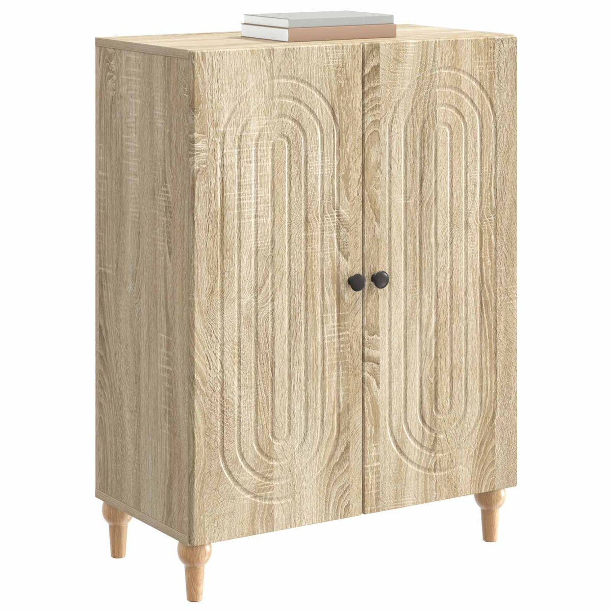 Vidaxl dressoir sonoma eiken 66 x 34,5 x 90 cm bewerkt hout