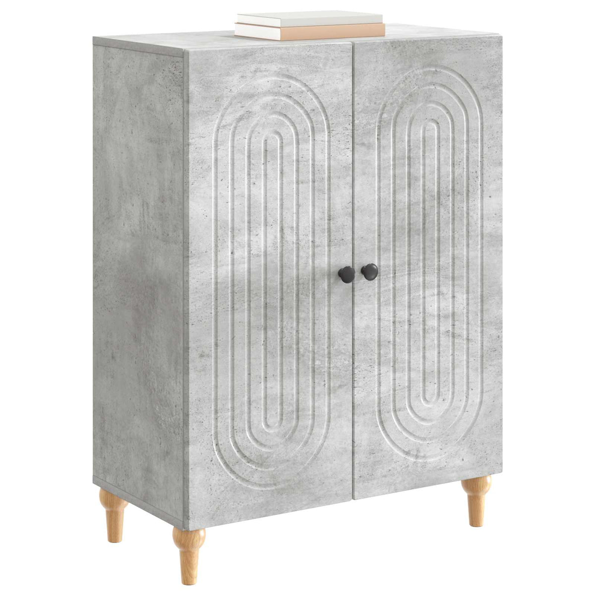 Vidaxl dressoir betongrijs 66 x 34,5 x 90 cm bewerkt hout
