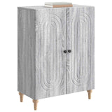 Vidaxl dressoir grijs sonoma 66 x 34,5 x 90 cm bewerkt hout
