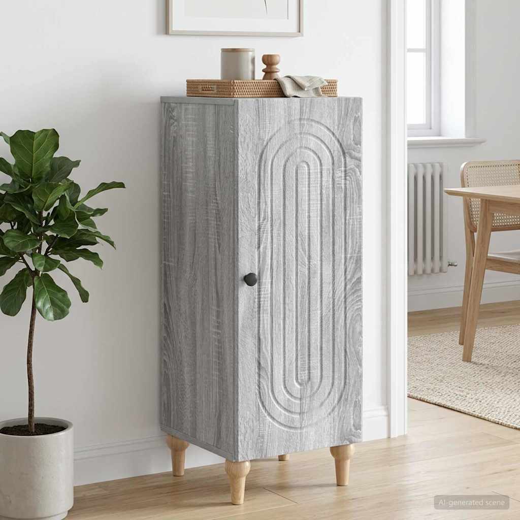 Vidaxl dressoir grijs sonoma 33 x 34,5 x 90 cm bewerkt hout