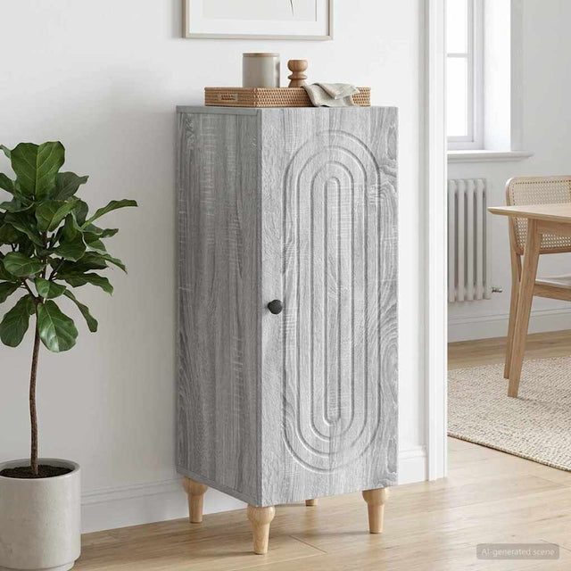 Vidaxl dressoir grijs sonoma 33 x 34,5 x 90 cm bewerkt hout