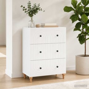 Vidaxl ladenkast wit 66 x 34,5 x 90 cm bewerkt hout