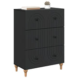 Vidaxl ladenkast zwart 66 x 34,5 x 90 cm bewerkt hout