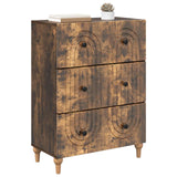 Vidaxl ladenkast gerookt eiken 66 x 34,5 x 90 cm bewerkt hout