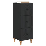 Vidaxl ladenkast 33 x 34,5 x 90 cm bewerkt hout zwart