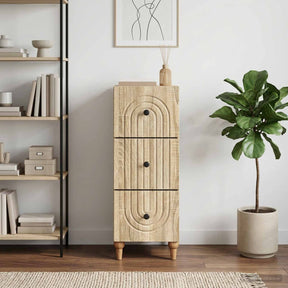 Vidaxl ladenkast 33 x 34,5 x 90 cm bewerkt hout sonoma eiken