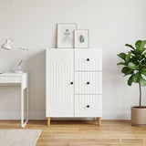 Vidaxl dressoir wit 66 x 34,5 x 90 cm bewerkt hout