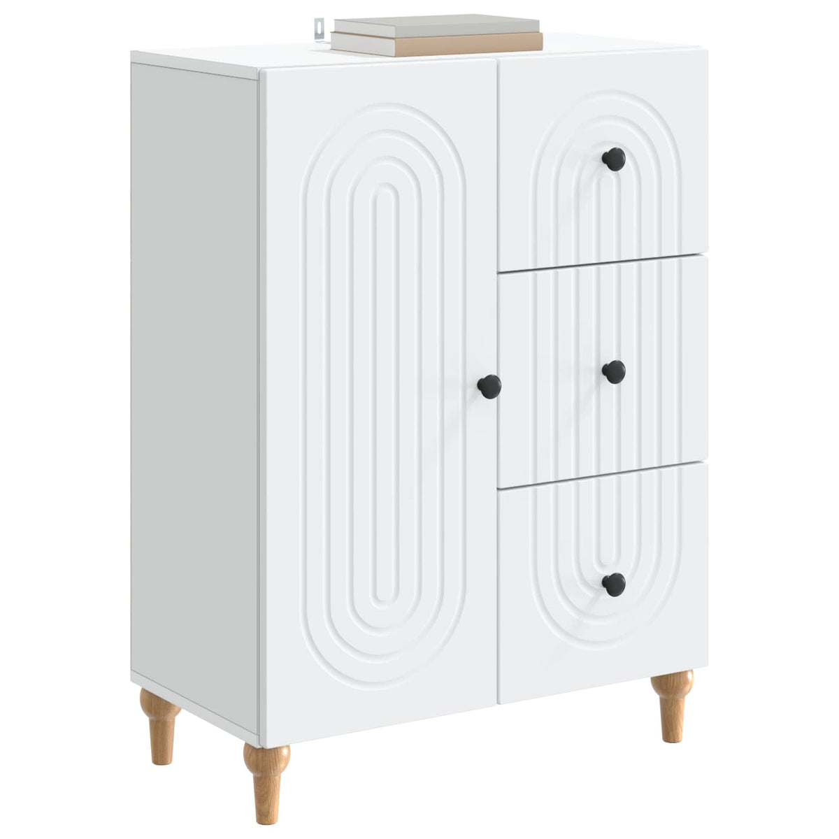 Vidaxl dressoir wit 66 x 34,5 x 90 cm bewerkt hout