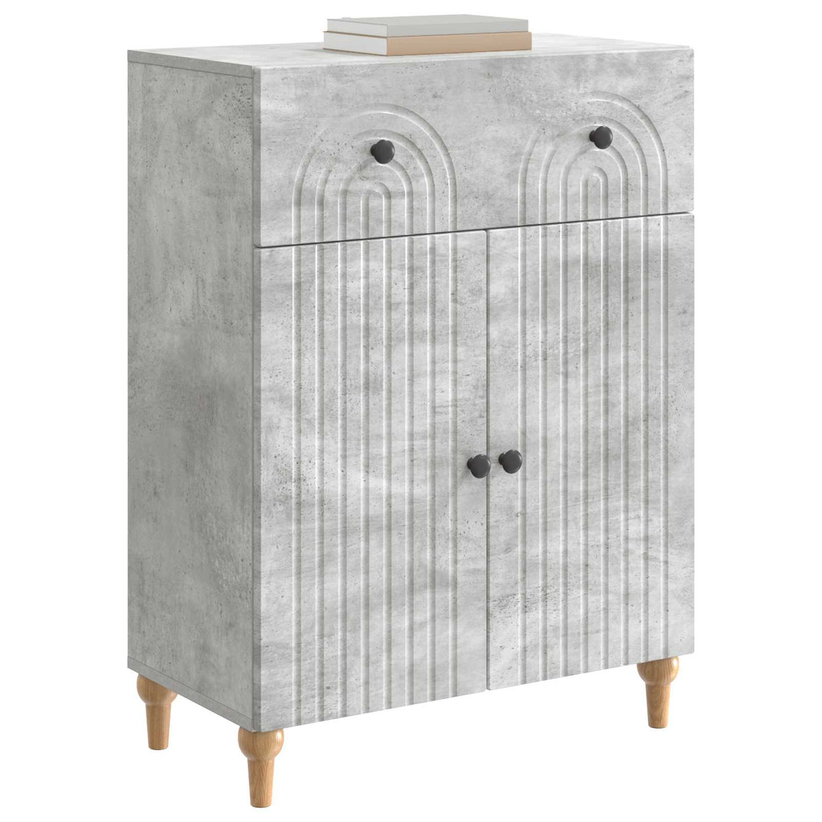 Vidaxl dressoir betongrijs 66 x 34,5 x 90 cm bewerkt hout