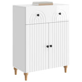 Vidaxl dressoir hoogglans wit 66 x 34,5 x 90 cm bewerkt hout