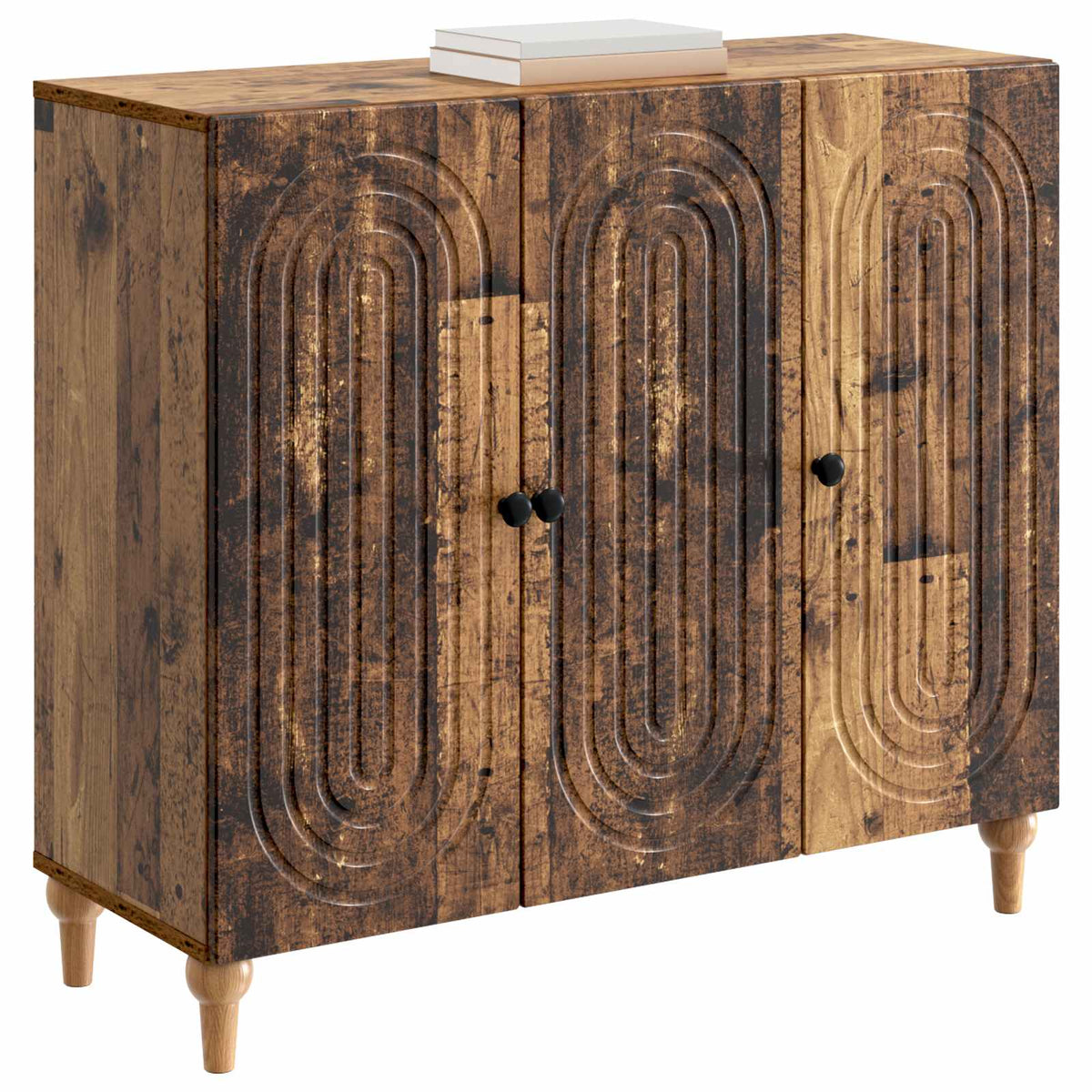 Vidaxl dressoir oud hout 89 x 34,5 x 80 cm bewerkt hout