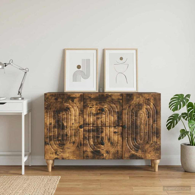 Vidaxl tv-kast gerookt eiken 89 x 34,5 x 60 cm bewerkt hout