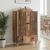 Vidaxl dressoir oud hout 66 x 34,5 x 95 cm bewerkt hout