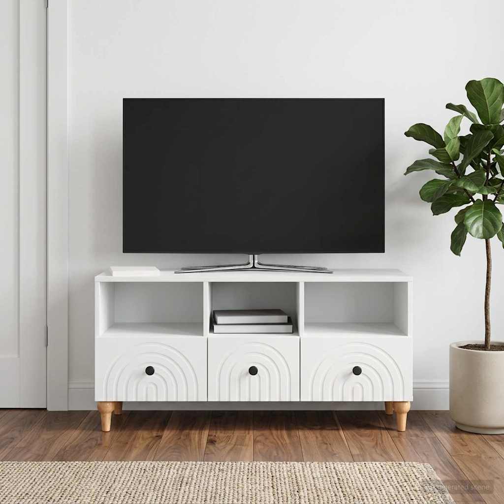 Vidaxl tv-kast wit 102 x 34,5 x 50 cm geconstrueerd hout
