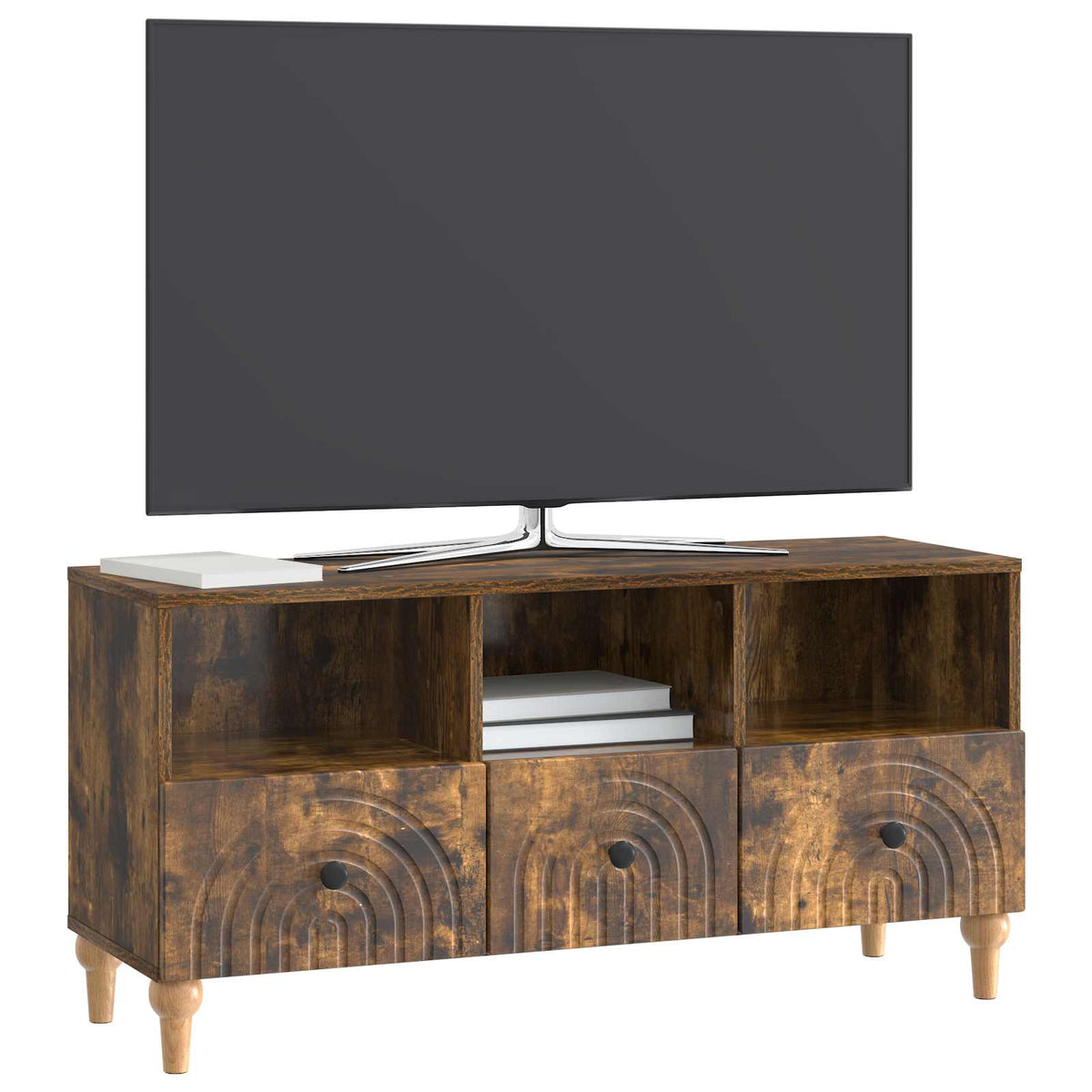 Vidaxl tv-kast 102 x 34,5 x 50 cm gerookte eik geconstrueerd hout