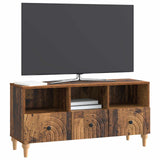 Vidaxl tv-kast 102 x 34,5 x 50 cm oudhout geconstrueerd hout