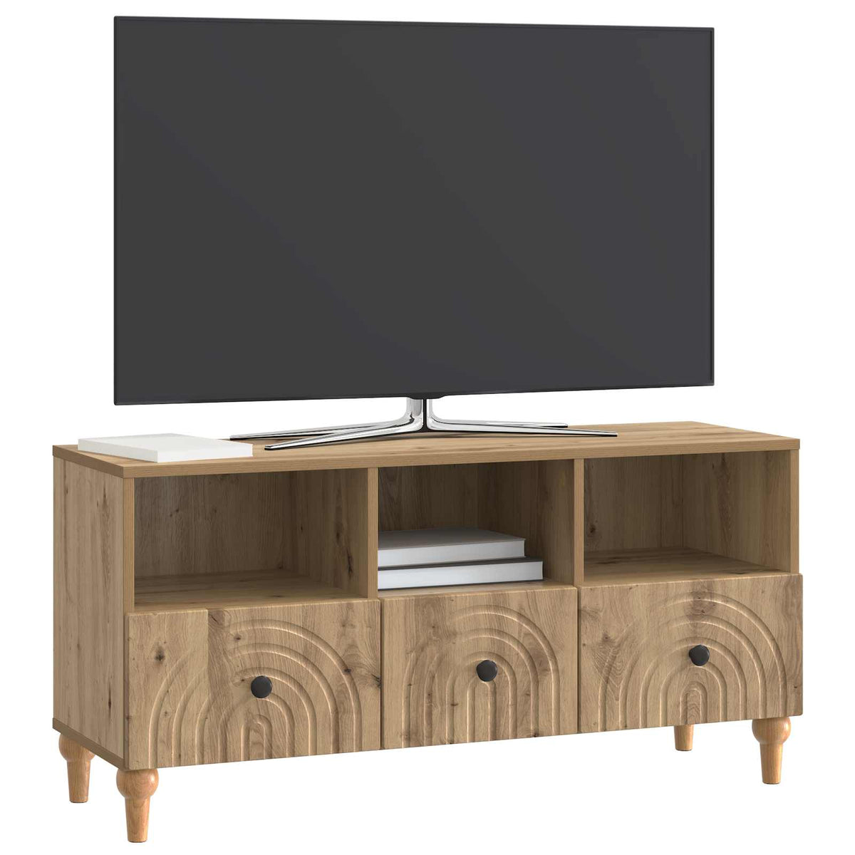Vidaxl tv-kast 102 x 34,5 x 50 cm artisan eik geconstrueerd hout
